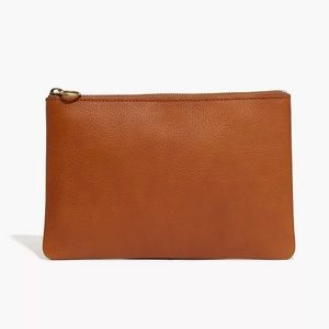 NWT Madewell The Leather Pouch Clutch